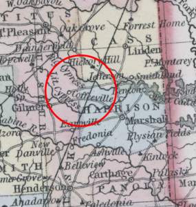 Coffeeville, Texas, 1857