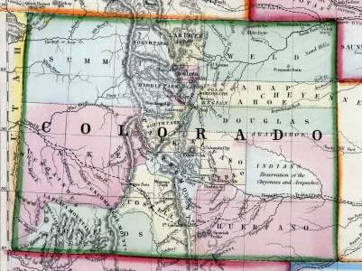Colorado, 1861, zoomable map