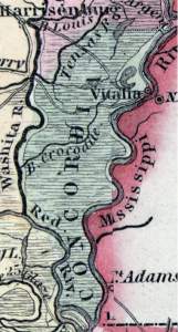 Concordia Parish, Louisiana, 1857