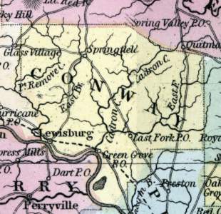 Conway County, Arkansas, 1857