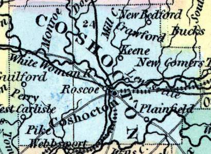 Coshocton County, Ohio, 1857