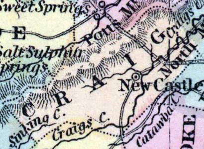 Craig County, Virginia, 1857