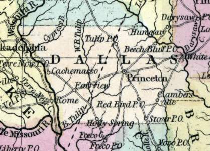 Dallas County, Arkansas, 1857