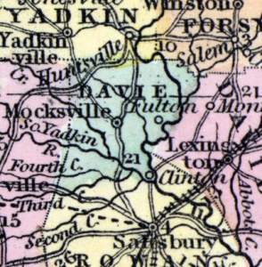 Davie County, North Carolina, 1857