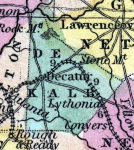 DeKalb County, Georgia, 1857