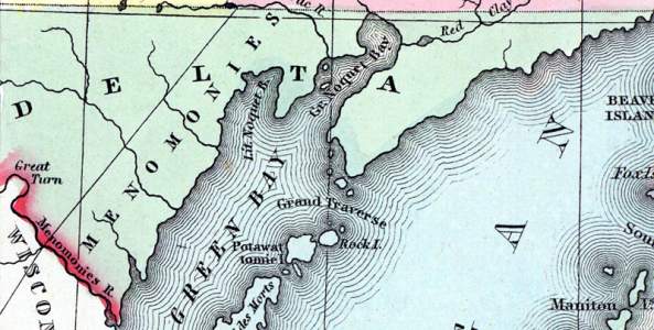 Delta County, Michigan, 1857