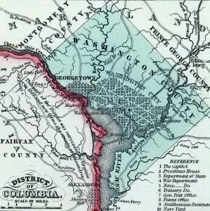 District of Columbia, 1857, zoomable map
