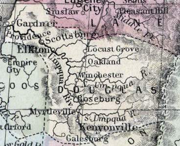 Douglas County, Oregon, 1866