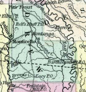 Drew County, Arkansas, 1857