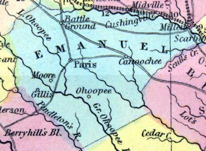 Emanuel County, Georgia, 1857