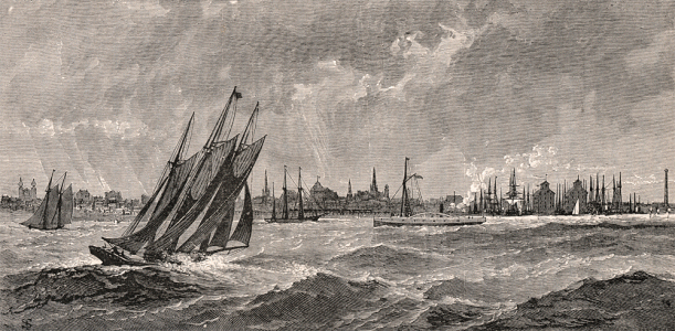 Erie, Pennsylvania, circa 1870