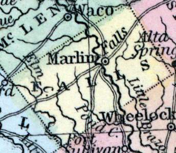 Falls County, Texas, 1857