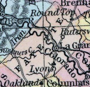 Fayette County, Texas, 1857