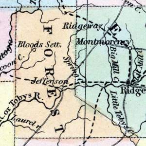 Forest County, Pennsylvania, 1857
