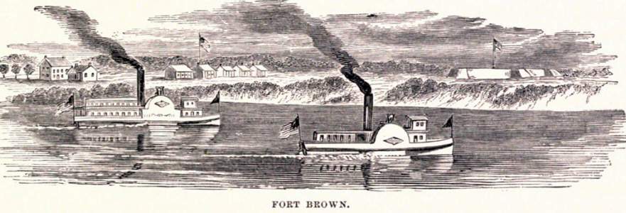 Fort Brown, Brownsville, Texas, 1861, artist's impression