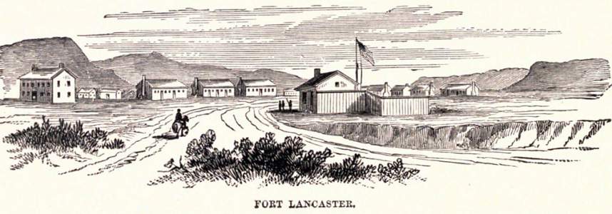 Fort Lancaster, Texas, 1861, artist's impression