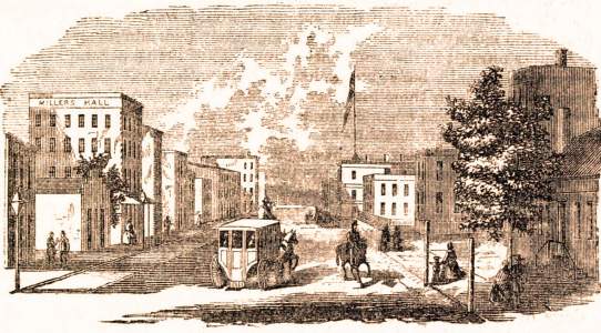 Fort Wayne, Indiana, 1861, artist's impression
