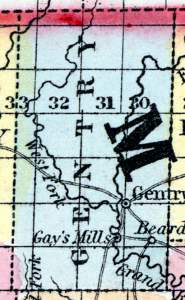 Gentry County, Missouri, 1857
