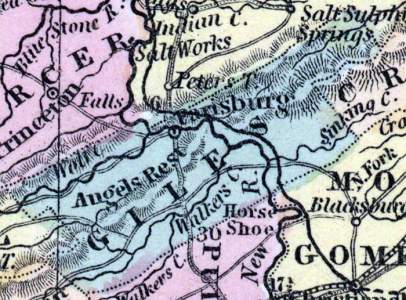 Giles County, Virginia, 1857