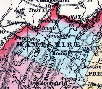 Hampshire County, Virginia, 1857