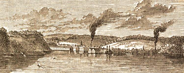 Hannibal, Missouri, 1861, artist's impression