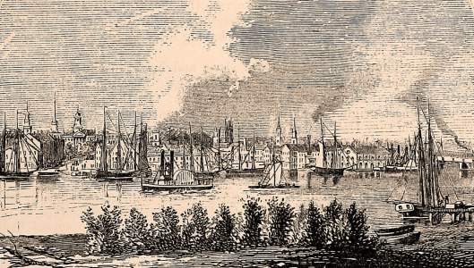 Hartford, Connecticut, 1861, artist's impression