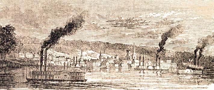 Helena, Arkansas, 1861, artist's impression