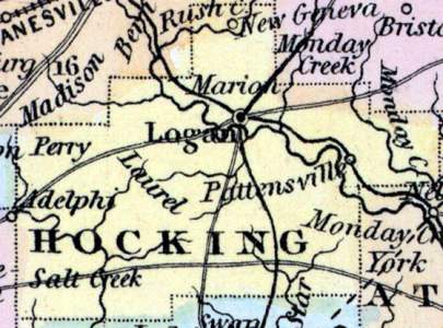 Hocking County, Ohio, 1857