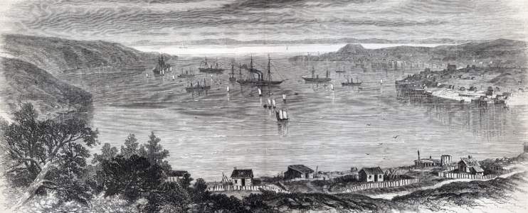 Heart's Content, Trinity Bay, Newfoundland, Canada, September 1865, artist's impression