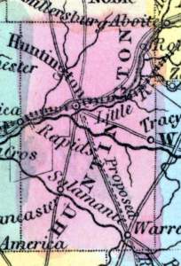 Huntington County, Indiana, 1857