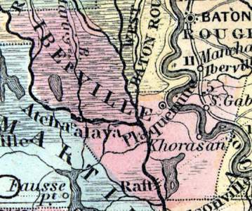 Iberville Parish, Louisiana, 1857