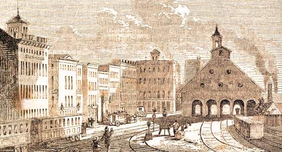 Indianapolis, Indiana, 1861, artist's impression