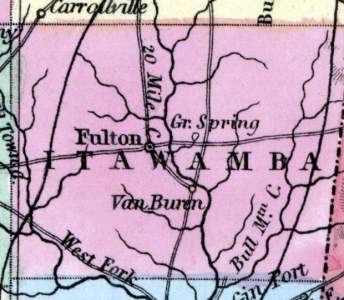 Itawamba County, Mississippi, 1857