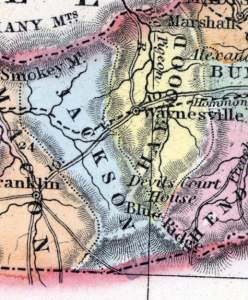 Jackson County, North Carolina, 1857