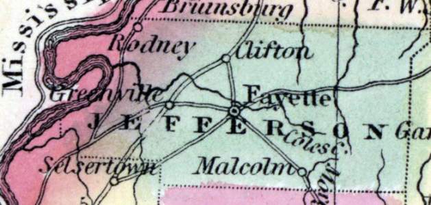 Jefferson County, Mississippi, 1857