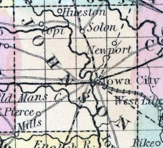 Johnson County, Iowa, 1857