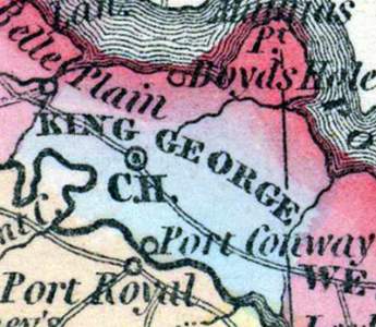King George County, Virginia, 1857