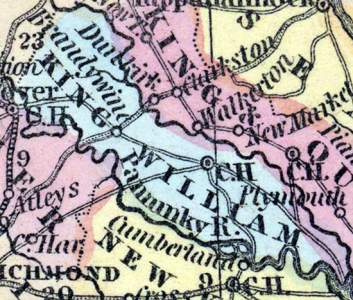 King William County, Virginia, 1857