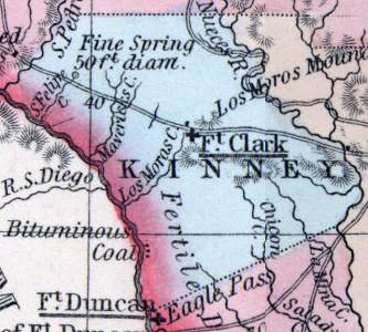 Kinney County, Texas, 1857