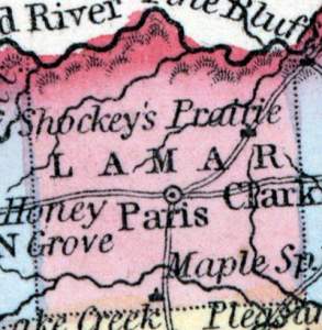Lamar County, Texas, 1857