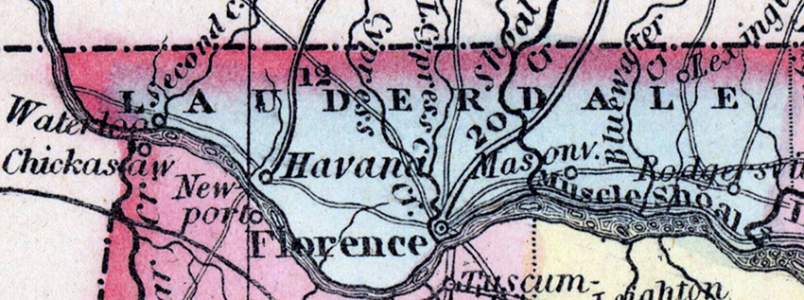 Lauderdale County, Alabama, 1857
