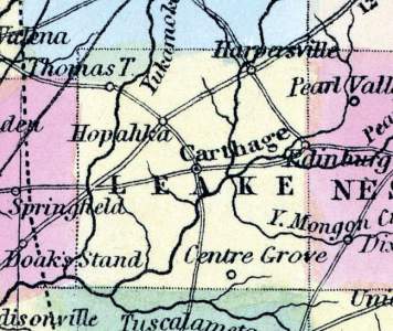 Leake County, Mississippi, 1857