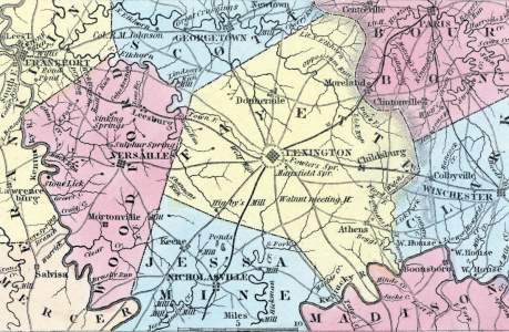 Lexington, Kentucky, surrounding area, 1857