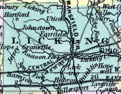 Licking County, Ohio, 1857