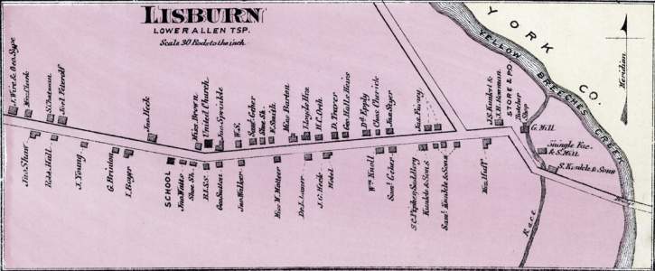 Lisburn, Pennsylvania, 1872, zoomable image