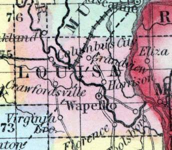 Louisa County, Iowa, 1857