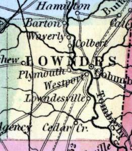Lowndes County, Mississippi, 1857