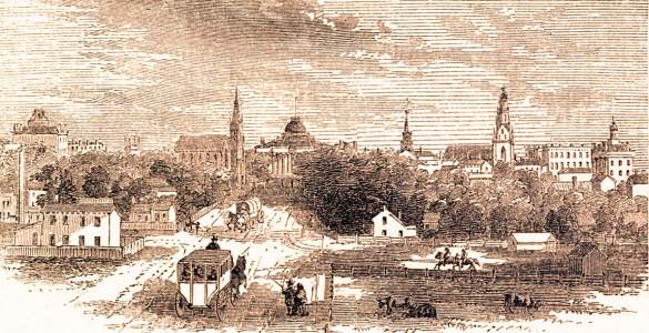 Madison, Wisconsin, 1861, artist's impression