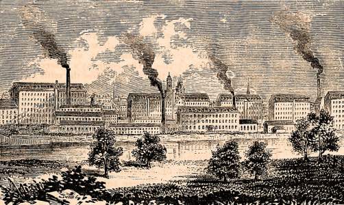 Manchester, New Hampshire, 1861, artist's impression