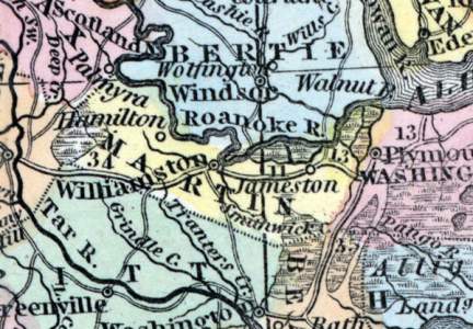 Martin County, North Carolina, 1857